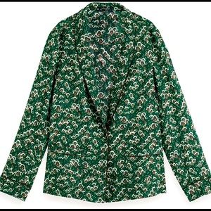 NEW: Scotch and Soda Printed Pajama Blazer - XS
